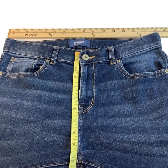 Old Navy Slim Jeans Straight Leg Wash Adjustable Waistbands Size 16 Reg Youth - Picture 6 of 10